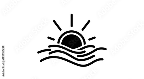 Abstract Art Featuring Watery Symbolism, Darkness, And Luminous Design Aesthetics