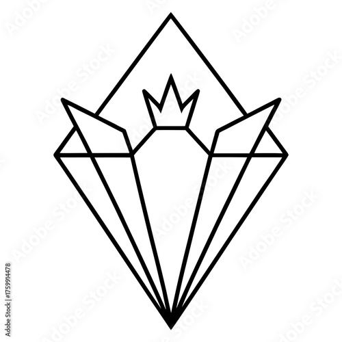 diamond on white background