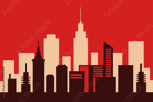 chicago skyline with reflection