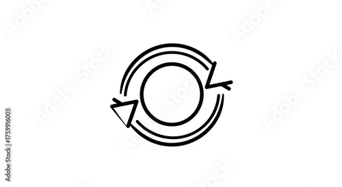 Abstract Cyclical Pattern Illustrating Renewal, Recurrence, and Perpetual Motion Concept