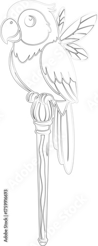 Minimalist Line Art Silhouette of a Human Ear for Medical and Hearing Concepts Isolated on White