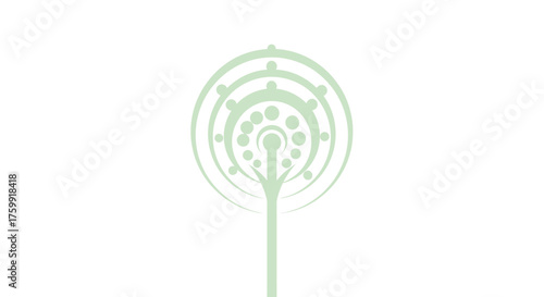 Abstract Floral Design Against Black Background, Stylish and Elegant Visuals, Minimalist.