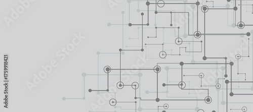 Motherboard technology circuit board background. Creative idea AI banner concept for internet technology. Digital motherboard. Futuristic technology concept.
