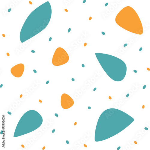 Subtle terrazzo grain pattern on matte white handcrafted