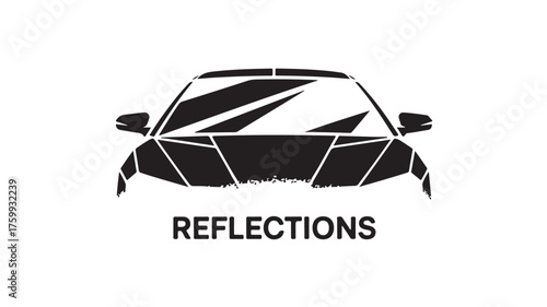 Modern automotive design showcasing sleek lines and dynamic reflections, perfect for automotive enthusiasts and innovative branding, a bold statement for car lovers everywhere