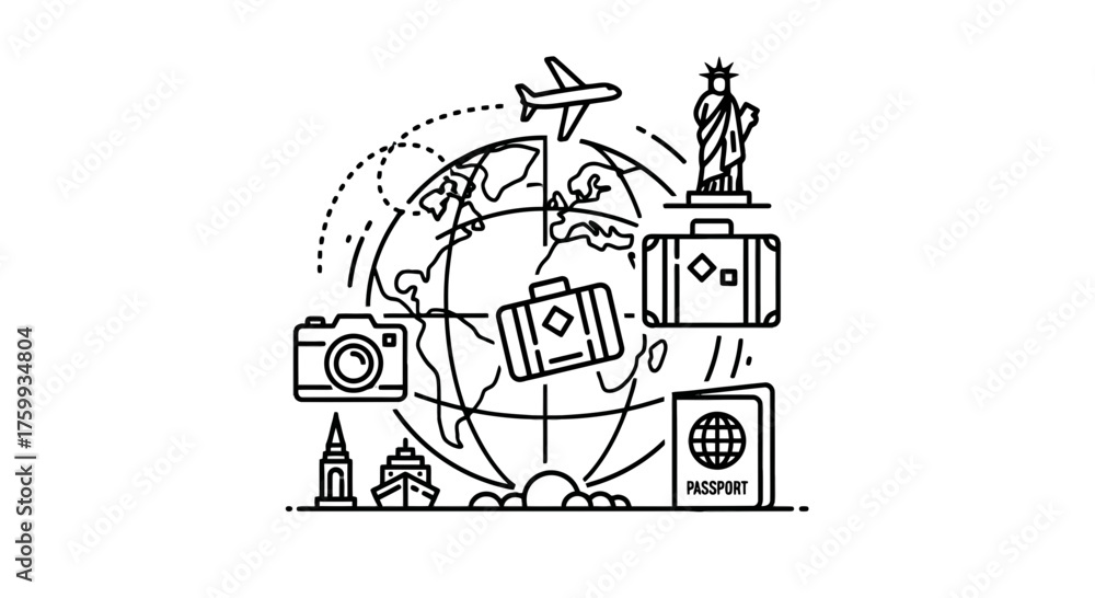 Obraz premium Abstract Geometric Structures Silhouetted Against a Deep Black Background