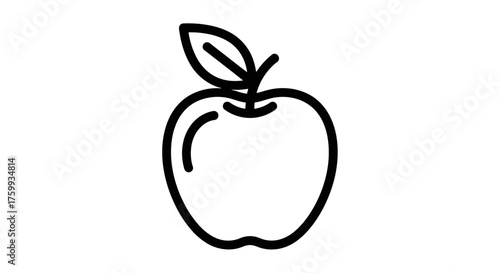 Abstract Impression Of An Apple Silhouette With Dark Background Minimalism