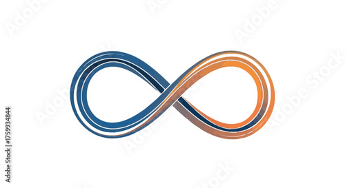 Abstract Infinity Symbol: A Modern Graphic Design for Endless Concepts