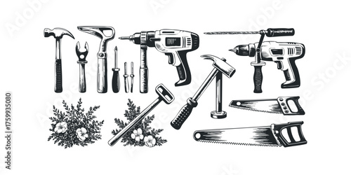 Collection of Vintage Handheld and Power Tools