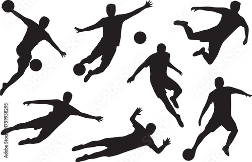 dynamic basketball player silhouettes midair set vector ai eps png jpeg for sports design and athletic branding