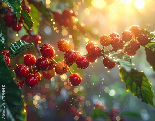Red coffee berries