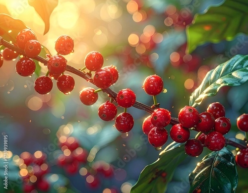 Red coffee berries