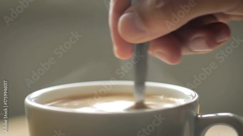 pouring coffee into a cup