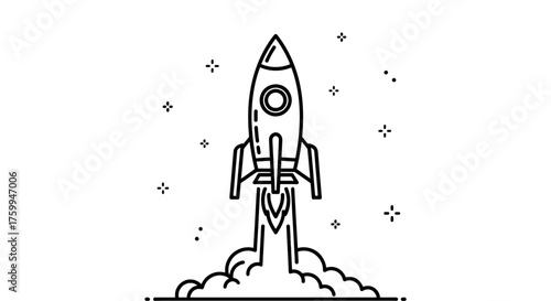 Abstract Silhouette of Structure Emerging in the Ethereal Darkness