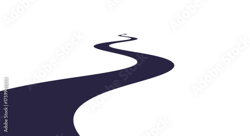 Abstract Swirling Path Through Darkness Evoking Mystery and Introspection  Creative Design