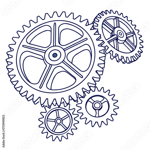Illustration of gears