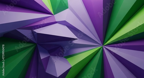 Abstract Geometric Sculpture With Radial Patterns And Vibrant Color Gradients