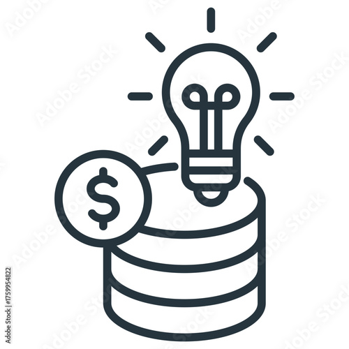 Money Innovation Icon Vector Illustration