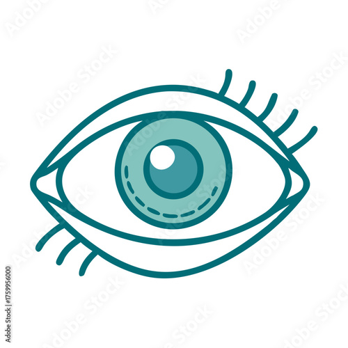 Eye Symbol Icon for Web and Graphic Design