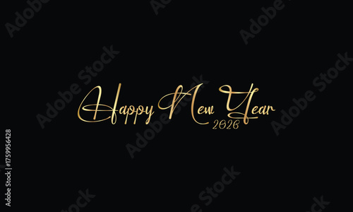 2026 happy new year logo text design set 2026 number design template collection