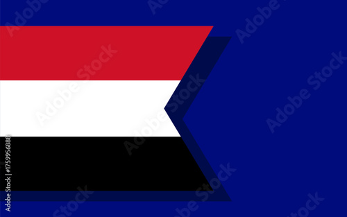 Yemen flag banner vector
Vector banner with flag