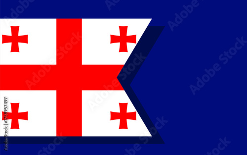 Georgia flag banner vector
Vector banner with flag