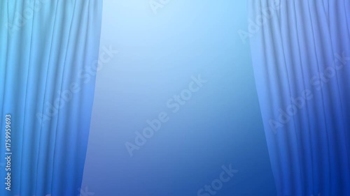 A blue curtain background for product presentation use
