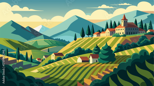 A picturesque valley with terraced vineyards producing some of the worlds finest wines.