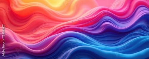 Fluid color transition, vivid hues, soft edges , gradient, backdrop, web design