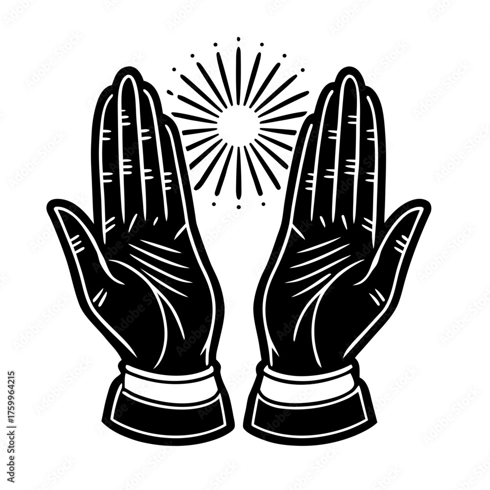 Obraz premium black and white vector illustration