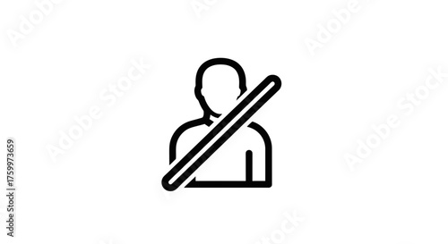 Adherence, Safety, And Guidance Depicted Using Bold Silhouette Of A Person Wearing Seatbelt