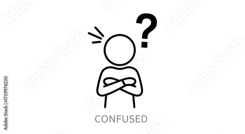 Confused Person with Question Mark Icon