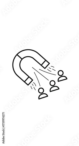 Customer Magnetism and Lead Generation Icon