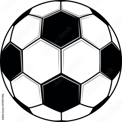 soccer ball, Football isolated on white Background, leather soccer ball, Soccer ball illustration for the web