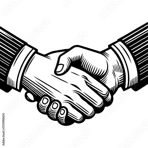 handshake vector illustration