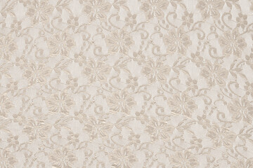 Delicate floral lace fabric with a transparent pattern, ideal as an overlay or decorative background for design projects