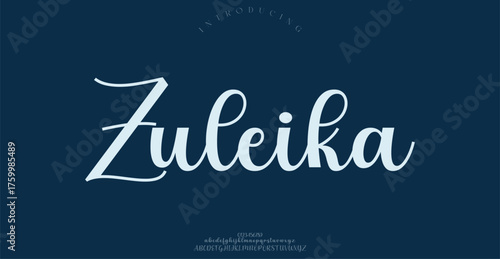 Modern alphabet letters font logo. Typography luxury minimal lettering fonts decorative wedding vintage retro logos. vector illustration