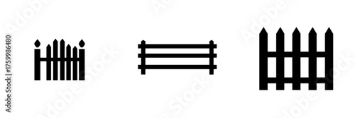 Different styles of fence designs showcasing variations in shape and structure for landscaping purposes