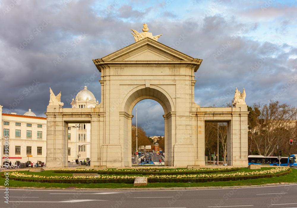 Obraz premium Puerta de San Vicente gates in Madrid, Spain