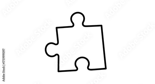 Conceptual Outline of a Puzzle Piece, Showing Unity and the Interconnection of Elements