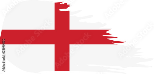 England comet flag fly, grunge brush vector