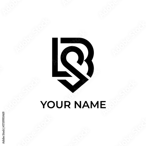 letter LSB logo monogram