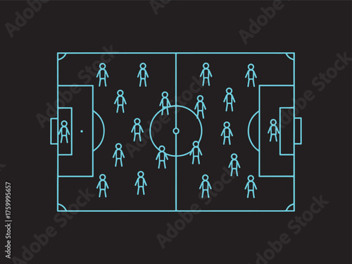 set of football players in ground