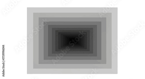Geometric Illusions: A Series Of Gradual Rectangles Receding Into The Distance