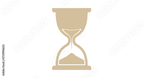 Hourglass Depiction of Passing Time Shown Against a Dark Backdrop For Visual Conveyance