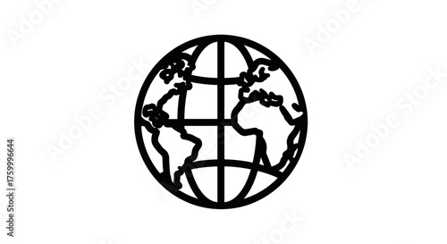 Global Silhouette Depicting World Structure Over Darkened Background Aesthetic Display