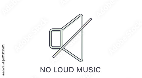 Iconic Audio Restriction Sign Illustrating Silence for a Calm and Quiet Environment