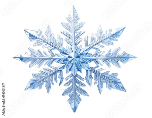 christmas snowflake on white background