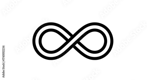 Infinity Symbol Emerging From Darkness Represents Limitlessness and Undefined Potential