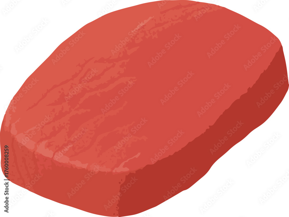 Fototapeta premium Raw red meat steak isolated on white background beef